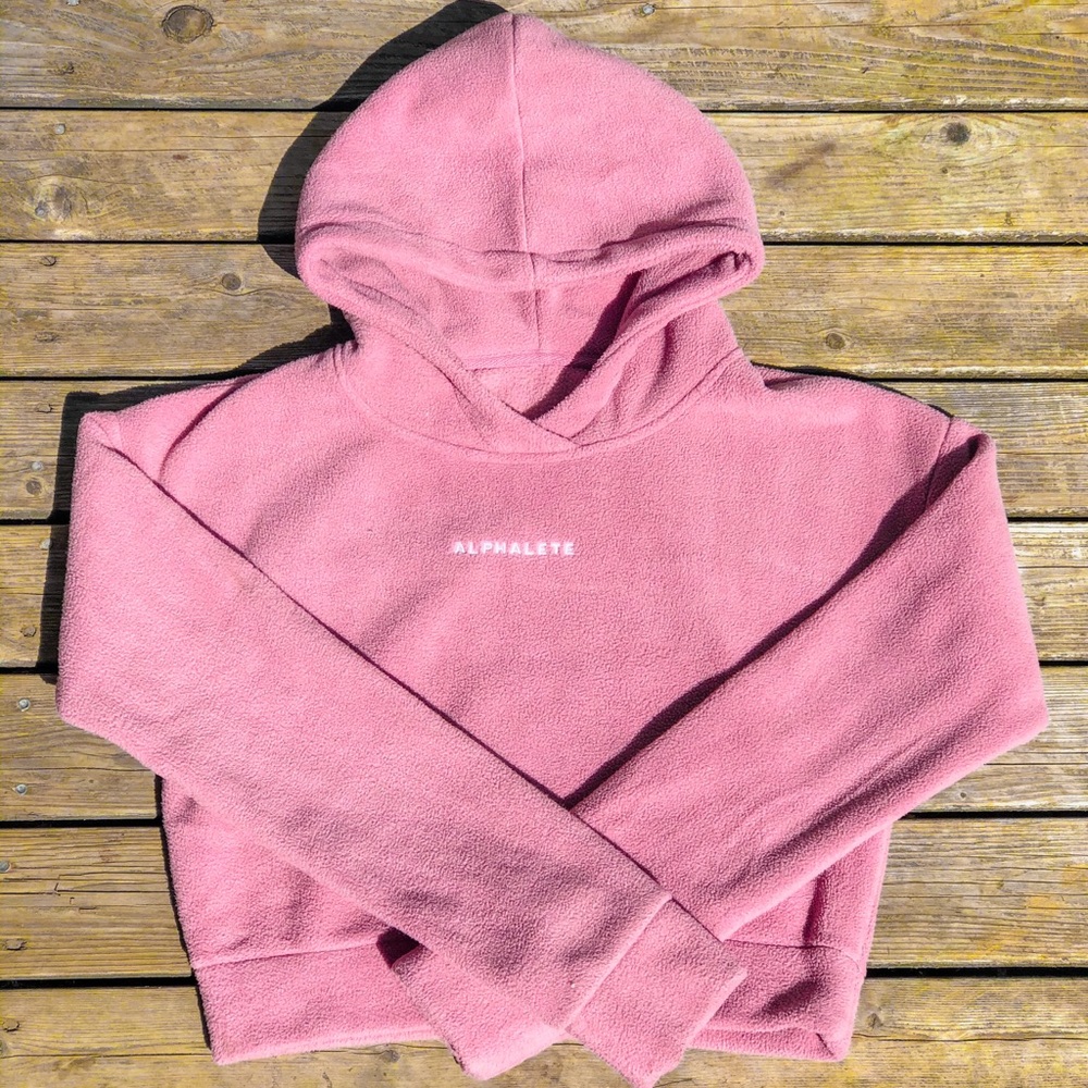 ❗️SOLD❗️Alphalete pink cropped hoodie ❗️SOLD❗️